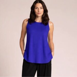 New with Tags Simpli Lapis Blue Sleeveless Go To Classic Tee Relaxed Tank Top